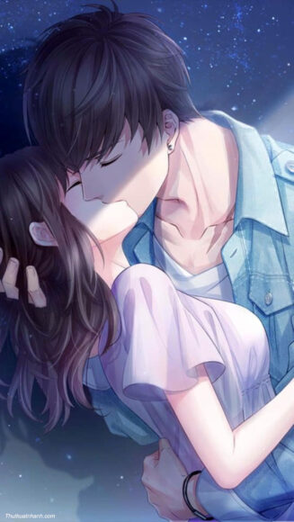 Hình ảnh anime hôn nhau ngọt ngào