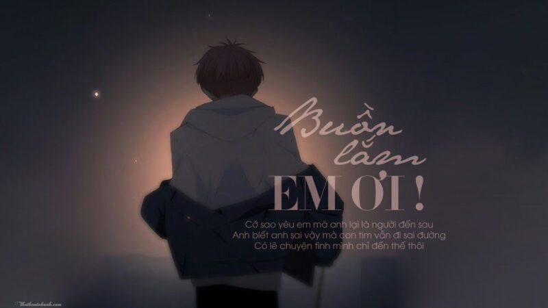 Hình ảnh chữ buồn về tình yêu sau khi chia tay