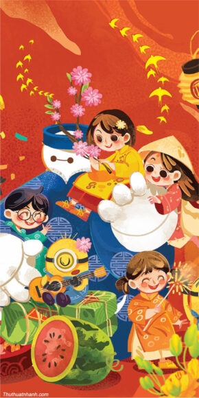 Hình ảnh Tết đẹp cute
