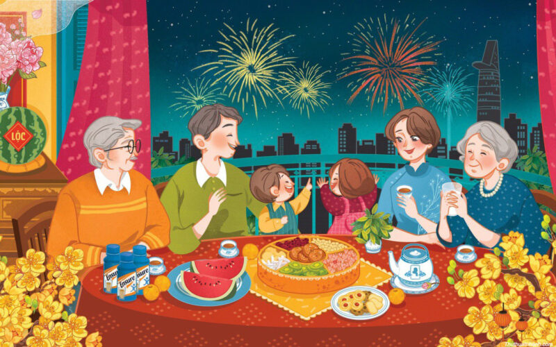 Hình ảnh Tết đẹp rộn ràng