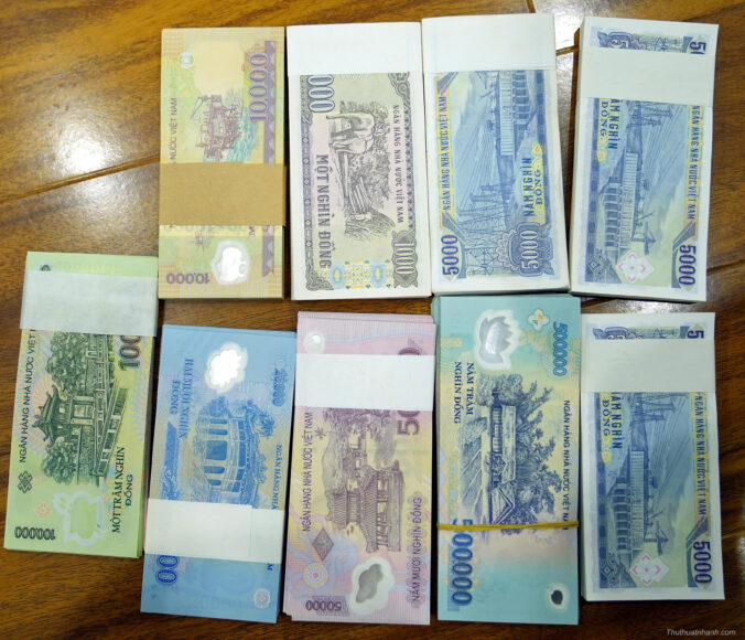 Hình ảnh tiền Việt Nam