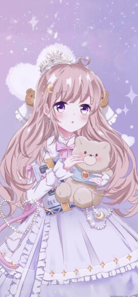 Hình nền anime dễ thương nữ