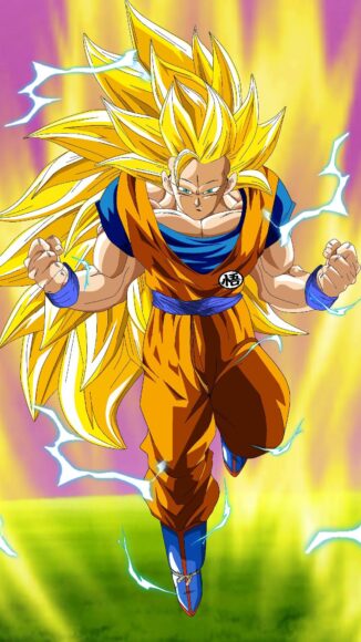 Hình nền siêu xaya Songoku 4K cho điện thoại