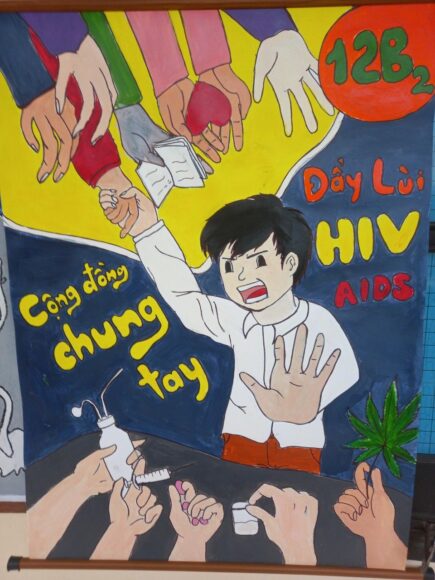 vẽ tranh phòng chống hiv aids tệ nạn xã hội