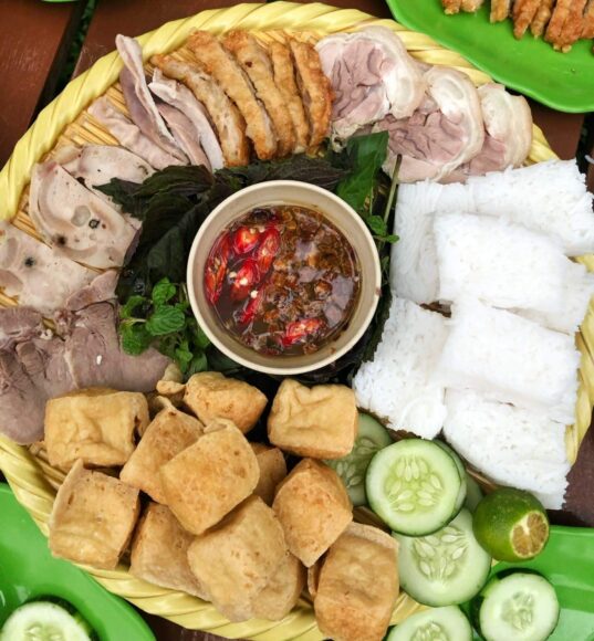 ảnh bún đậu mắm tôm đầy đủ món