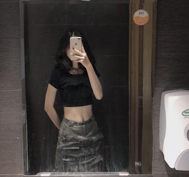 ảnh eo thon che mặt cho cô gái làm ảnh đại diện