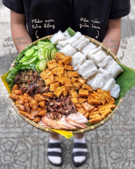 hình ảnh bún đậu mắm tôm kèm tên từng món