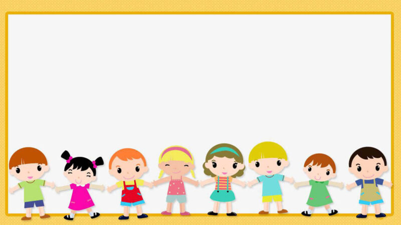 Hình nền powerpoint cute các bé mầm non
