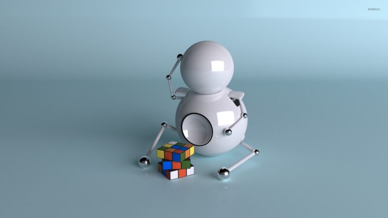 Rubik và hình người máy