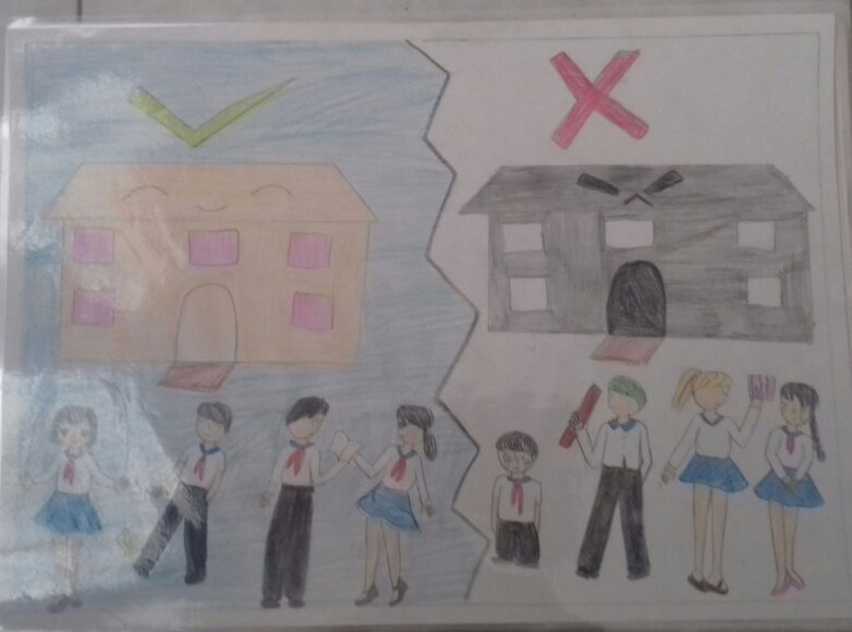 tranh vẽ bạo lực học đường điều nên và không nên