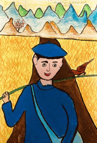 Vẽ tranh chủ đề đoàn thanh niên cộng sản Hồ Chí Minh Kim Đồng anh hùng tuổi thiếu niên