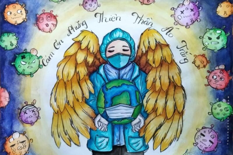 Vẽ tranh ngày hội sắc màu