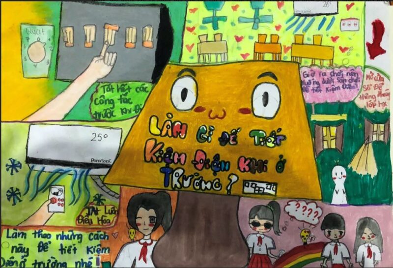 vẽ tranh tiết kiệm điện đẹp đơn giản nhất cho học sinh (1)