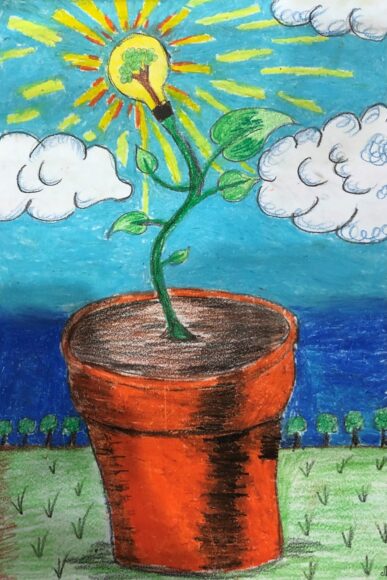 vẽ tranh tiết kiệm điện đẹp đơn giản nhất cho học sinh (3)