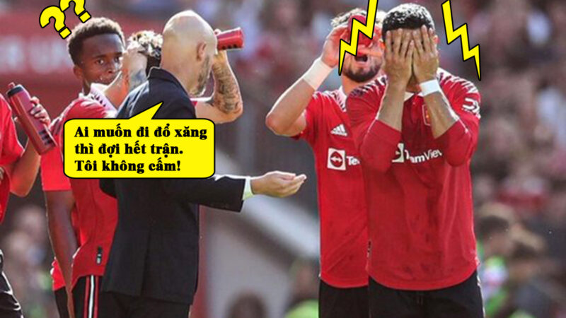 Ảnh đổ xăng chế trong bóng đá