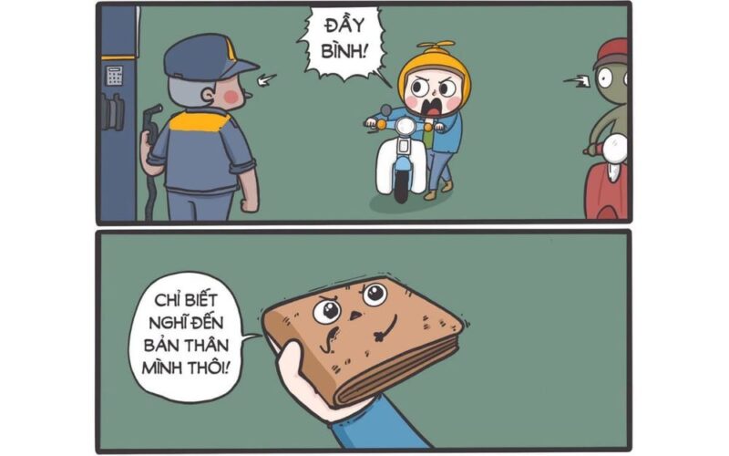 Ảnh đổ xăng chế vì giới hạn mỗi lần đổ xăng