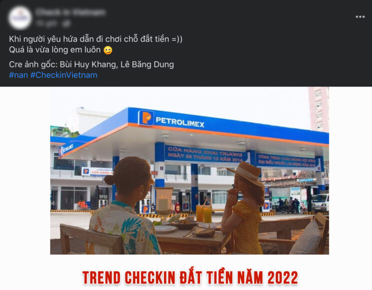 Ảnh đổ xăng địa điểm checkin đắt giá nhất