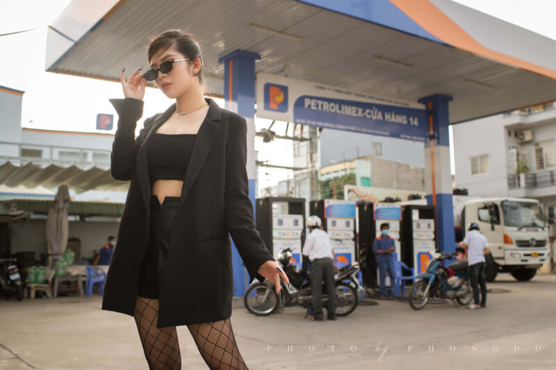 Ảnh đổ xăng địa điểm chụp ảnh của giới trẻ