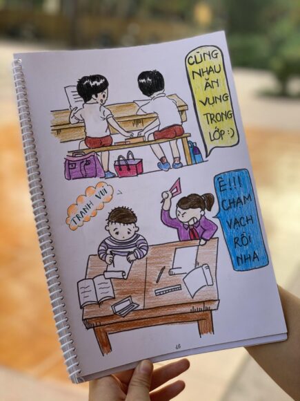 cách làm tập san 20 11 mẫu tranh vui