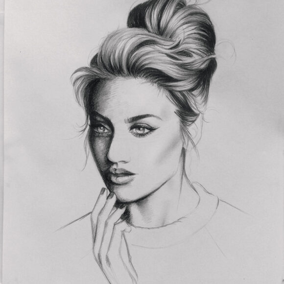 Cách vẽ cô gái chân dung cô gái