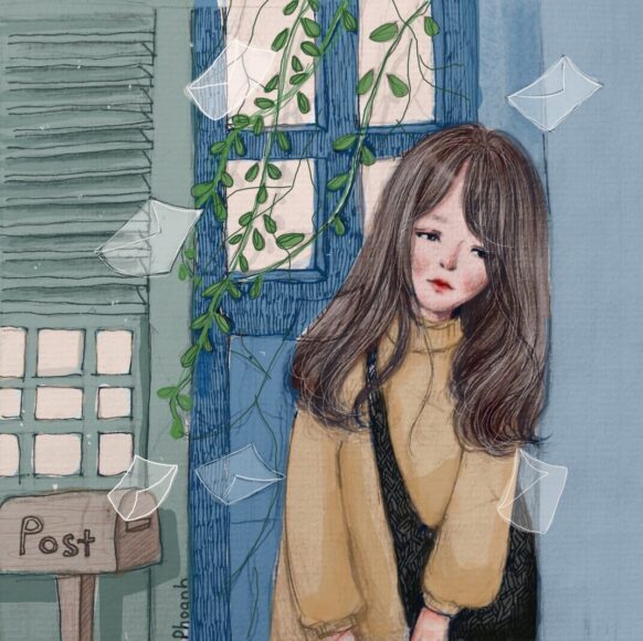 Cách vẽ cô gái nét mặt buồn