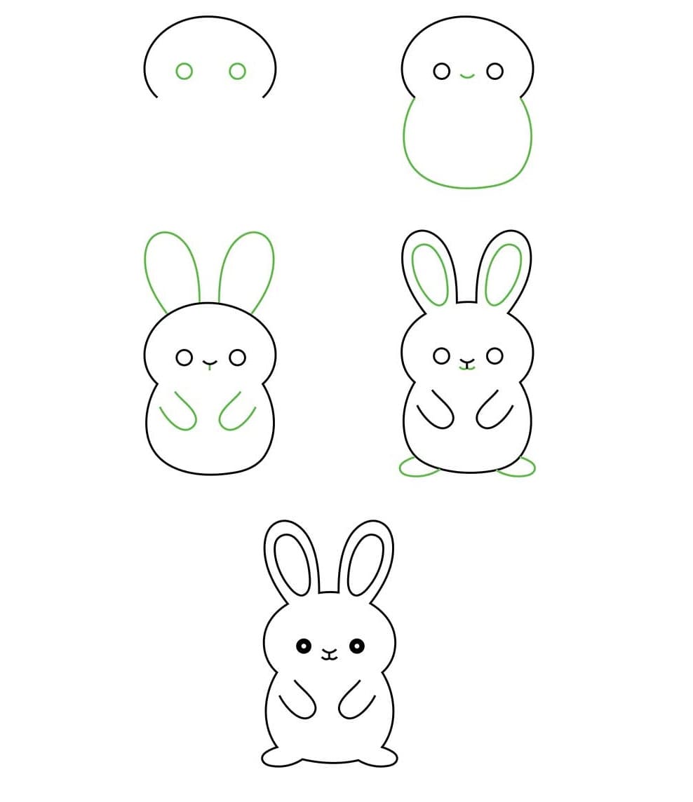99+ Cách Vẽ Con Thỏ Dễ Thương Cute Đơn Giản Hơn Đan Rổ