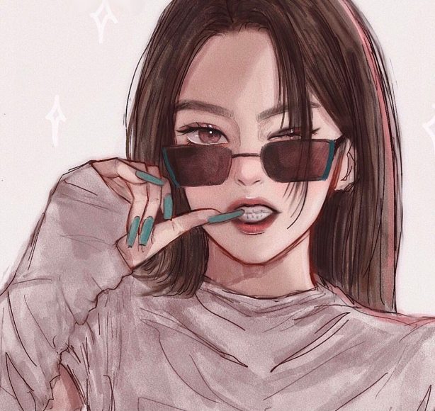 Hình ảnh Avatar ngầu nữ tóc dài