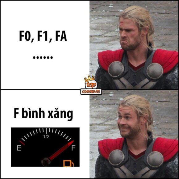 Hình ảnh đổ xăng chế về nỗi niềm mong ước xăng đầy