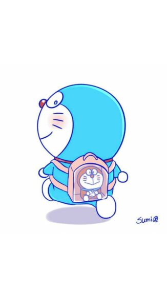 Hình nền Doremon đi học