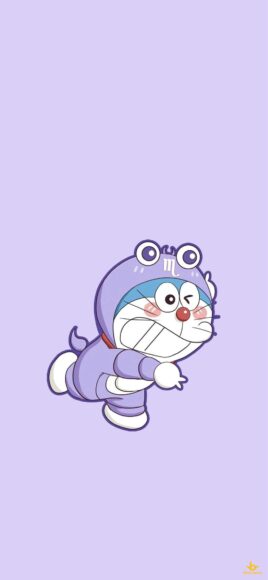 Hình nền Doremon nền tím