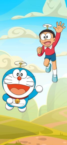 Hình nền Doremon và Nobita 3D