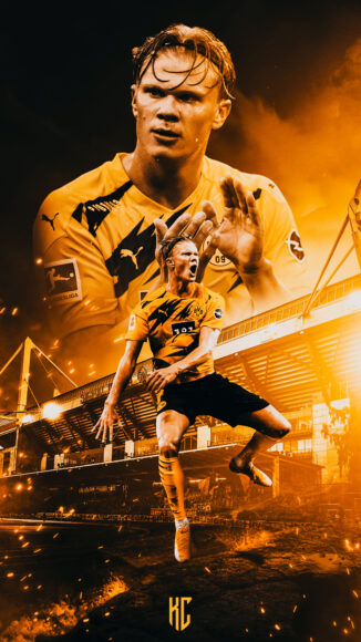 hình nền Erling Haaland nghệ thuật