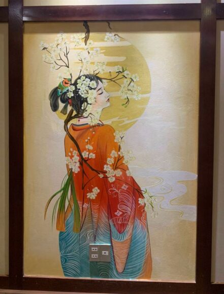 tranh Nhật Bản cô gái ấn tượng