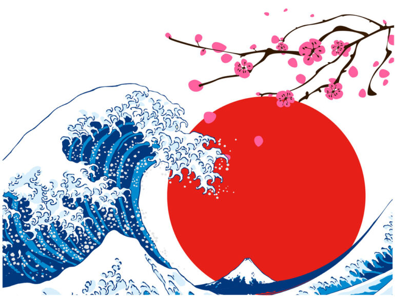 Tranh Nhật Bản nổi tiếng với sóng lừng