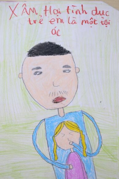 vẽ tranh phòng chống xâm hại trẻ em xâm hại là tội ác