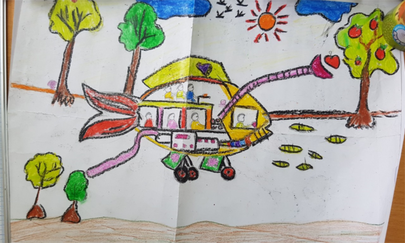 Vẽ tranh ý tưởng trẻ thơ cực đẹp