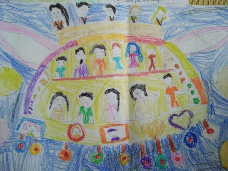 Vẽ tranh ý tưởng trẻ thơ cực sáng tạo