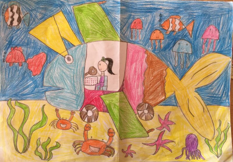 Vẽ tranh ý tưởng trẻ thơ đẹp