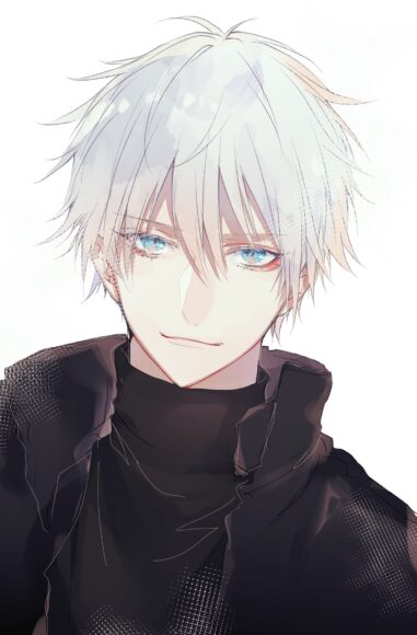 ảnh anime nam tóc trắng bạch kim