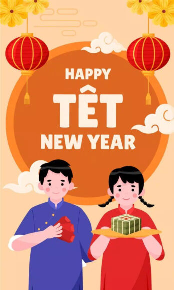 Ảnh chúc mừng năm mới 2023 đẹp đáng yêu