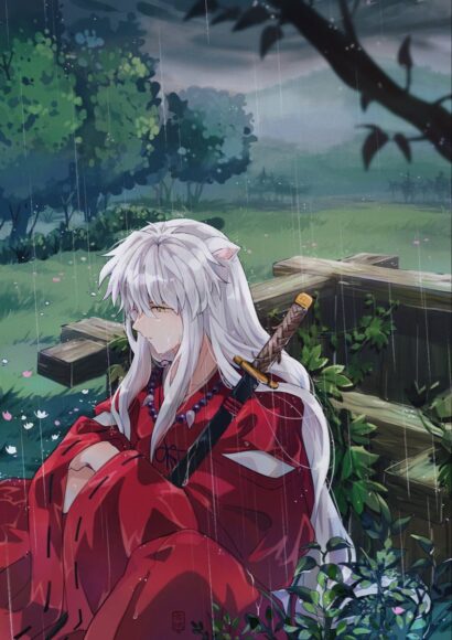 ảnh Inuyasha dưới mưa