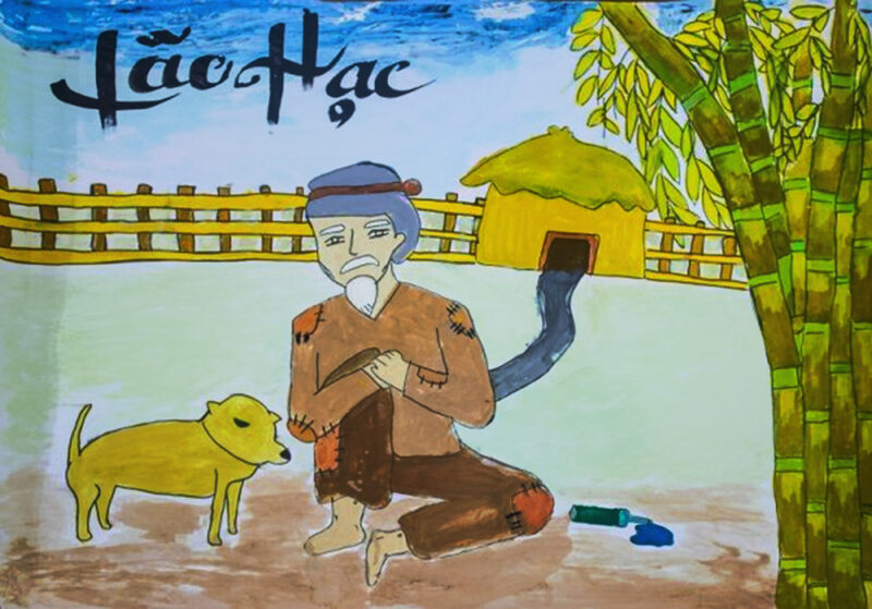 ảnh lão Hạc tranh vẽ đẹp