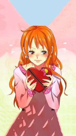 ảnh nami bẽn lẽn quà sinh nhật