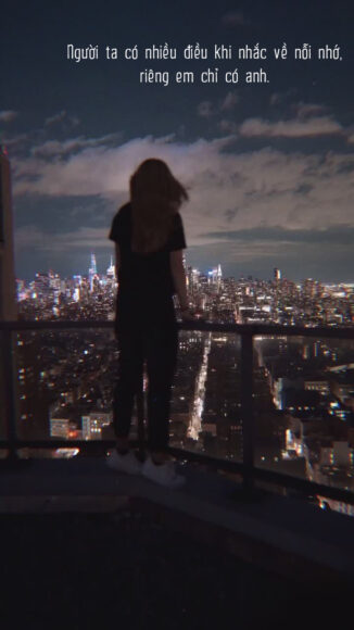 ảnh nhớ người yêu trong đêm