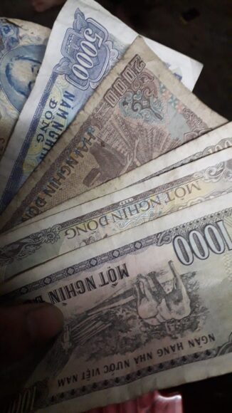 Ảnh tiền lẻ đủ các mệnh giá