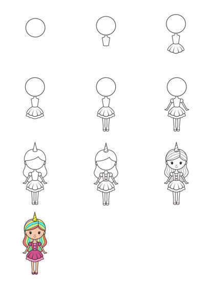 Cách vẽ cô gái hoạt hình chi tiết nhất