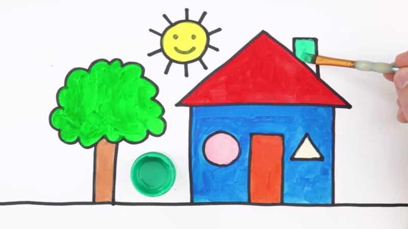 Cách vẽ ngôi nhà ấn tượng