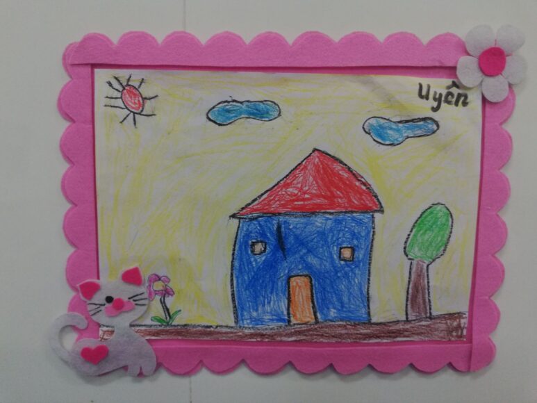 Cách vẽ ngôi nhà của các bé mầm non