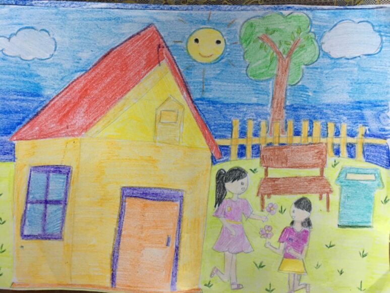 Cách vẽ ngôi nhà vui vẻ