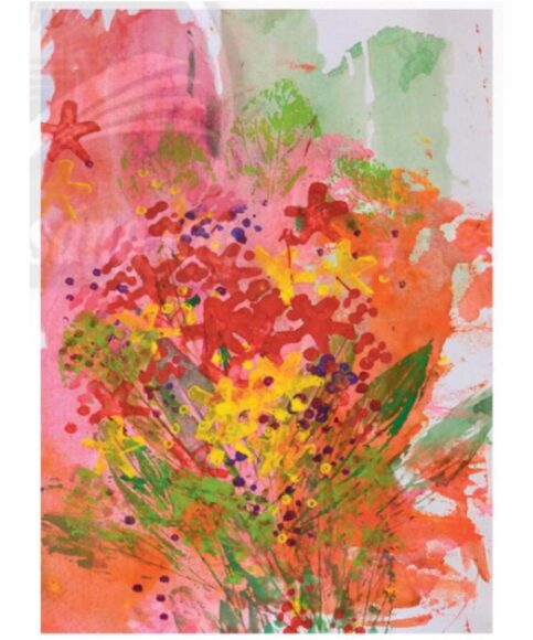 Cách vẽ tranh in hoa lá cực ấn tượng